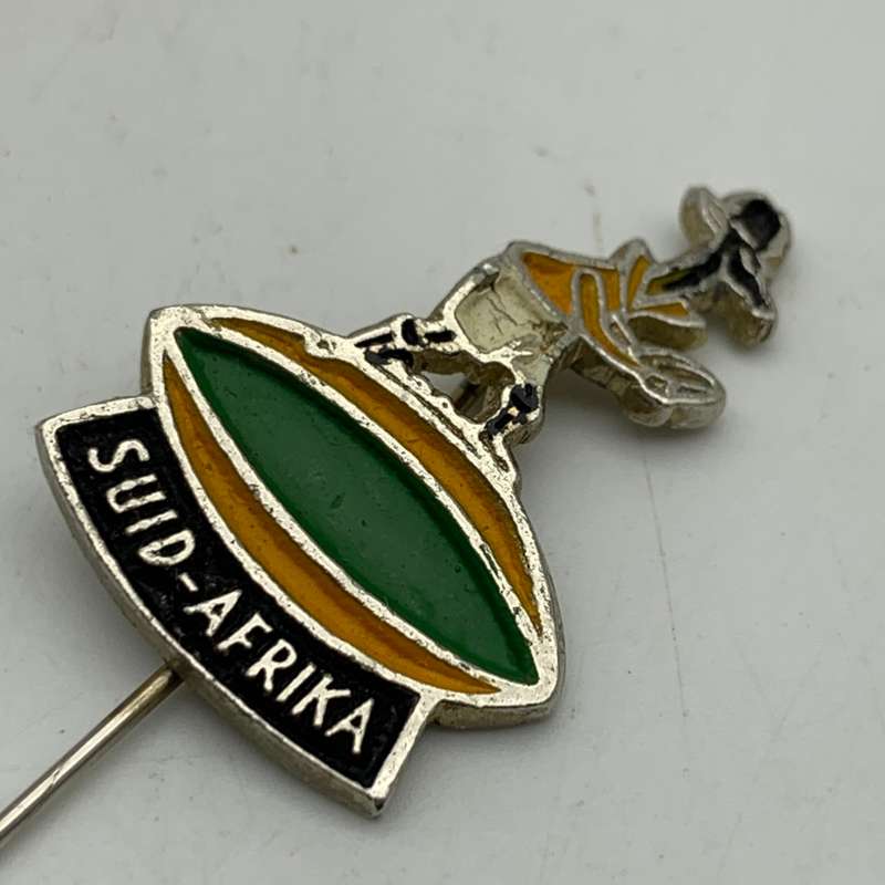 Vintage `Springboks` Rugby Pin Badge (Suid Afrika)