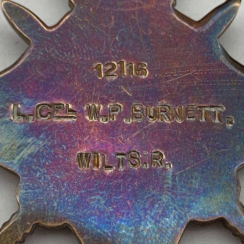 WW1 - 'K.I.A.' Medals to 'C. SJT. W.P. BURNETT' (Wiltshire Reg.)