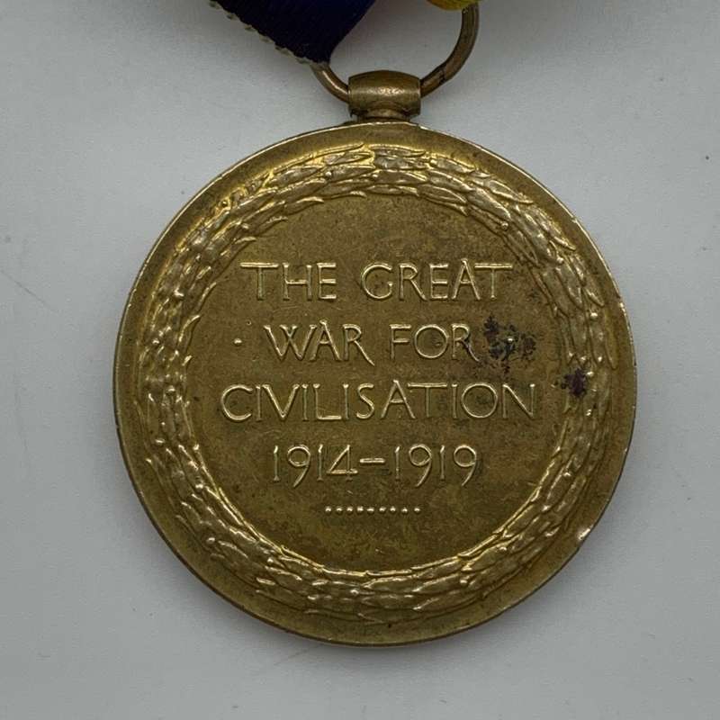 WW1 - Victory Medal to 'Pte J. Willis' (North'd Fusiliers)