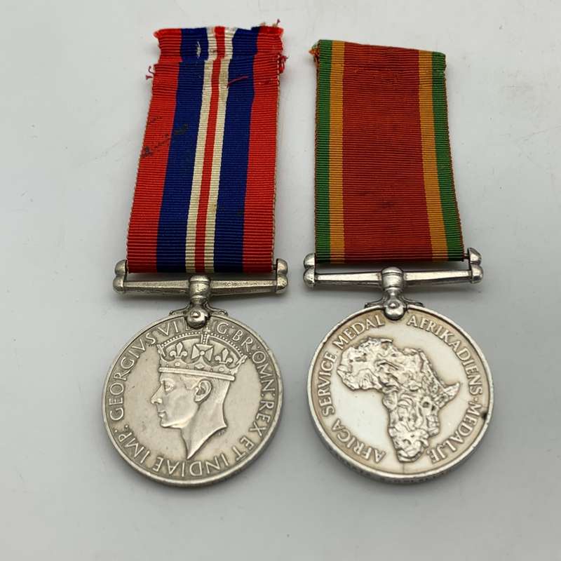 WW2 - S.A. Pair to 'Woman's Auxiliary Army Service' (S. McLellan)