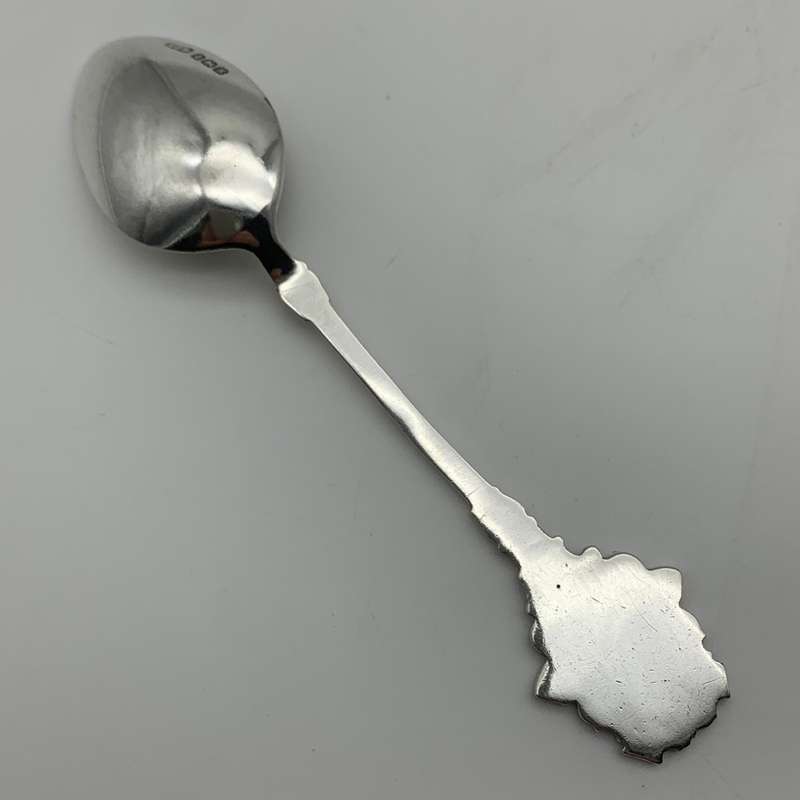 Solid Silver 'ABERDEEN' Enamelled Spoon (1947)