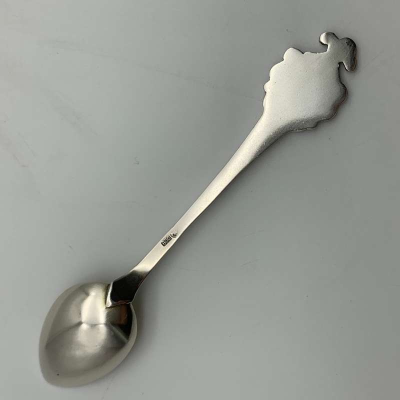 Vintage Solid Silver 'Bad Nauheim' Enamelled Spoon