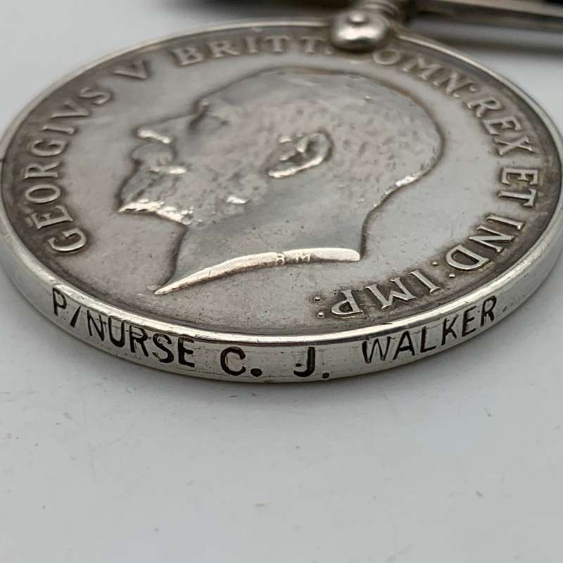 WW1 - Great War Medal to 'P/Nurse C.J. Walker'