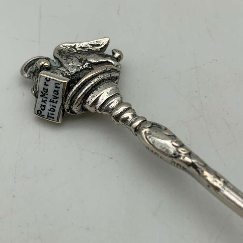 Silver & Enamel 'Piazza San Marco' Souvenir Spoon (Venice)