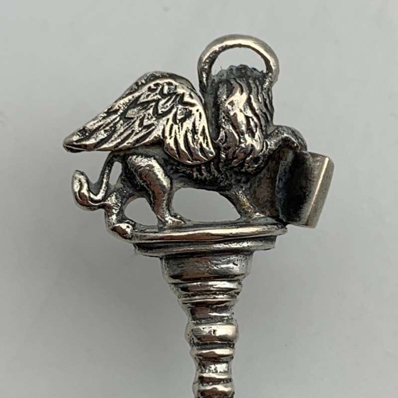 Silver & Enamel 'Piazza San Marco' Souvenir Spoon (Venice)