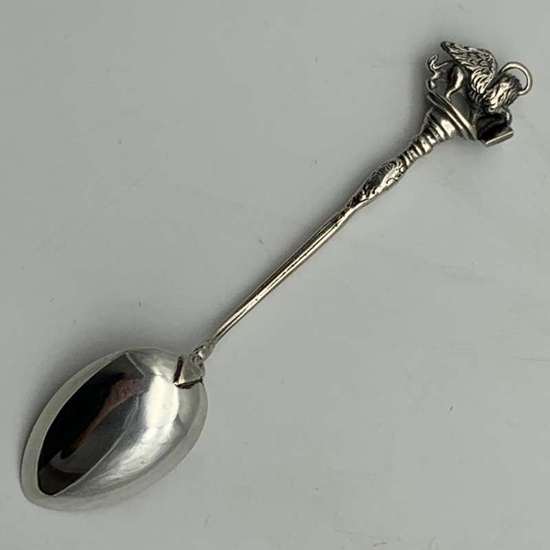 Silver & Enamel 'Piazza San Marco' Souvenir Spoon (Venice)