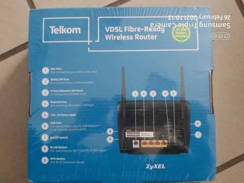 Zyxel VDSL/Fibre Ready router