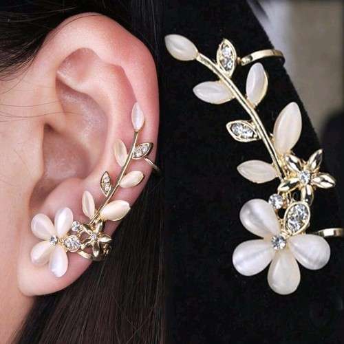 PRETTY FLOWER LEFT EAR CUFF
