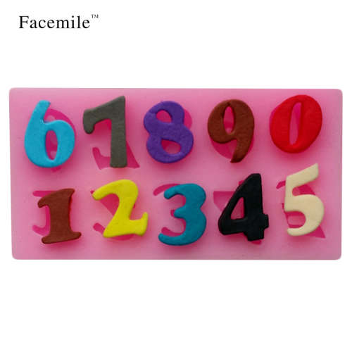 SILICONE MOLD WITH NUMBERS