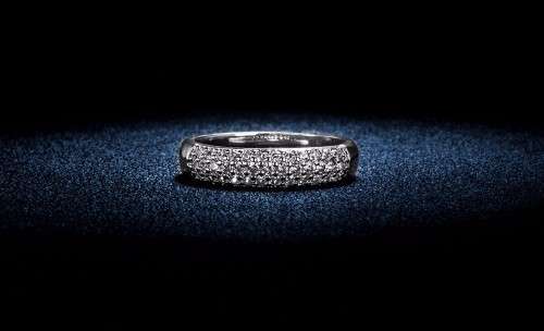 ***HIGH QUALITY***  925 STERLING SILVER PROMISE RING WITH AAA+ CUBIC ZIRCONIA - size 8