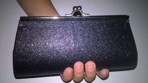 Black Glitter Purse
