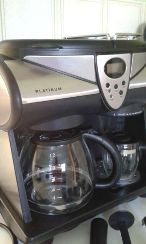 COFFEE,ESPRESSO&MILK STEAMER MACHINE 3IN1 COUNTERTOP CAFE - PLATINUM RANGE - MINT/NEW CONDITION!!