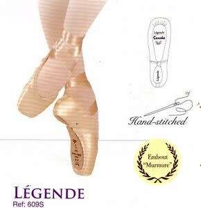 SANSHA LEGENDE POINT BALLET SHOES and MESH BAG