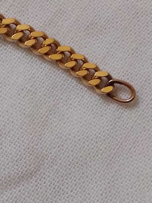 Black Friday Sale!!9ct Yellow Gold Triple Curb Link Bracelet (5.4g)