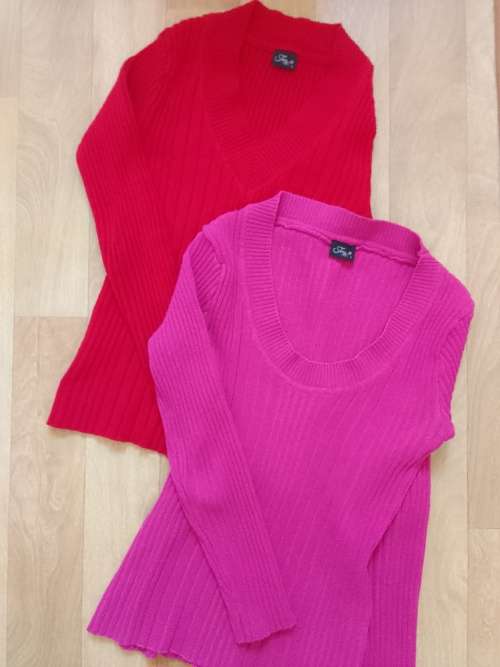 Burnt Red and Pop Pink Jumper Set(2) by Free2bu - Good Condition!!