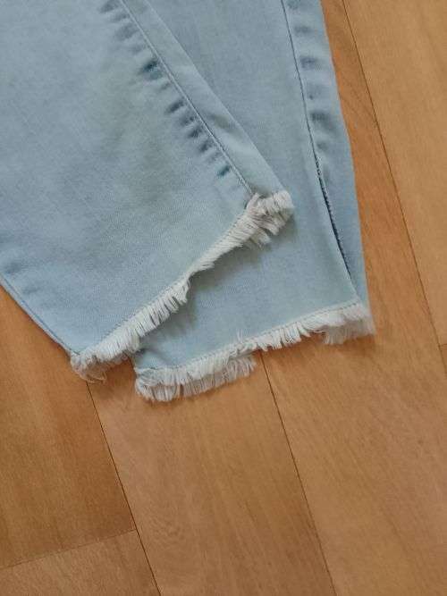 Light Blue Skinny Denim Jeans with Ripped Detail by RE/Woolworths - Good Condition!!