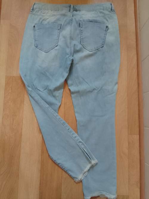 Light Blue Skinny Denim Jeans with Ripped Detail by RE/Woolworths - Good Condition!!