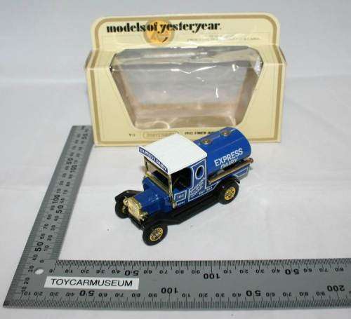 MATCHBOX Models of Yesteryear Y3-4 1912 Ford Model T Tanker Express Diary Variation 1