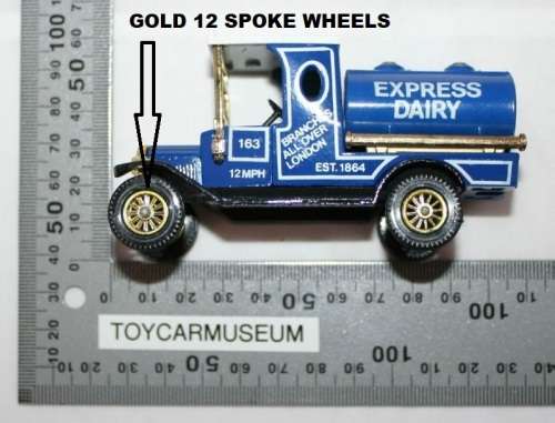MATCHBOX Models of Yesteryear Y3-4 1912 Ford Model T Tanker Express Diary Variation 1