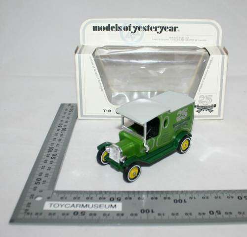 MATCHBOX Models of Yesteryear Y12-3 1912 Ford Model T Van 25 Years Silver Jubilee Variation 2