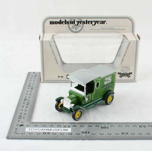 MATCHBOX Models of Yesteryear  Y12-3 1912 Ford Model T Van 25 Years Silver Jubilee Variation 2