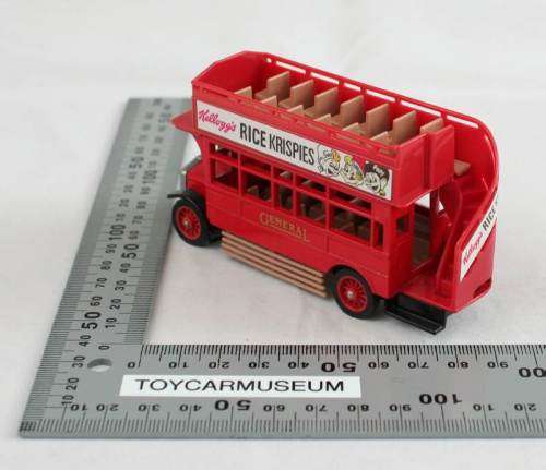 MATCHBOX Models of Yesteryear Y23-1 1922 AEC Omnibus Rice Krispies  Variation 1