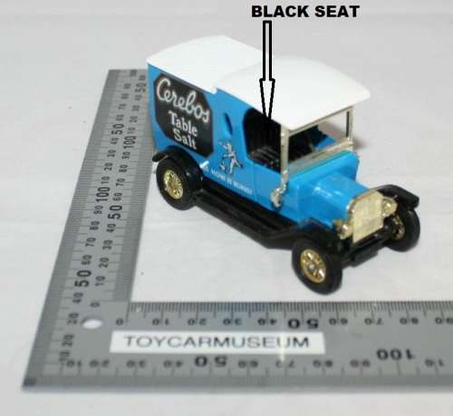 MATCHBOX Models of Yesteryear Y12-3 1912 Ford Model T Van Cerebos  Variation 4 NO BOX