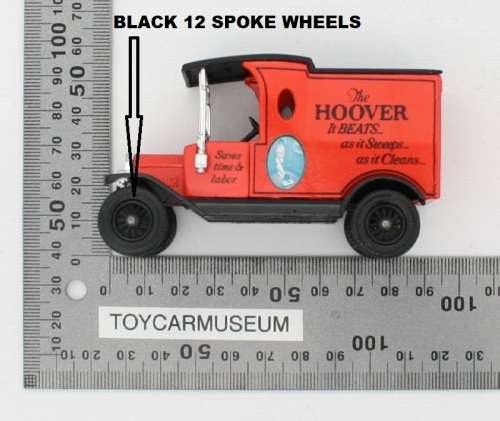MATCHBOX Models of Yesteryear  Y12-3 1912 Ford Model T Van Hoover Variation 1