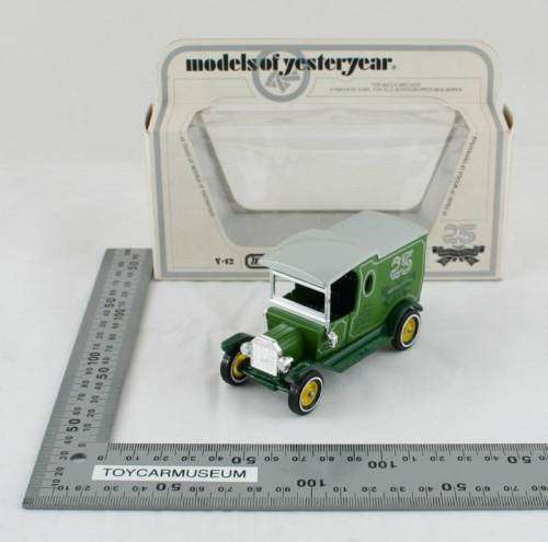 MATCHBOX Models of Yesteryear  Y12-3 1912 Ford Model T Van 25 Years Silver Jubilee Variation 4