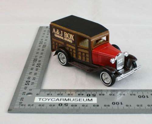 MATCHBOX Models of Yesteryear  Y21-2 1930 Ford Model A Tradesman Woody Wagon A & J Box Variation 12