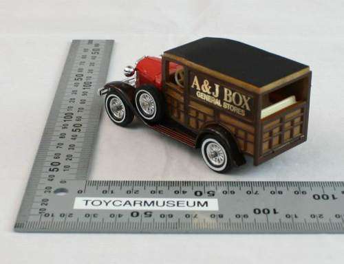 MATCHBOX Models of Yesteryear  Y21-2 1930 Ford Model A Tradesman Woody Wagon A & J Box Variation 12