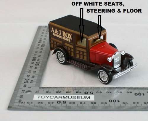 MATCHBOX Models of Yesteryear  Y21-2 1930 Ford Model A Tradesman Woody Wagon A & J Box Variation 12