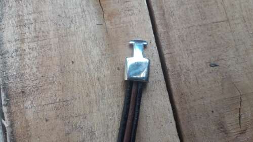 CELTIC LEATHER AND SILVER TYPE BRACELET, ''FREE COURIER'''