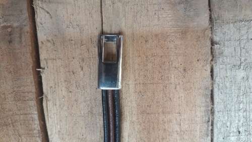 CELTIC LEATHER AND SILVER TYPE BRACELET, ''FREE COURIER'''