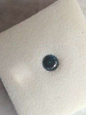 3.90 tcw round cut Blue diamonds SI clarity Blue color