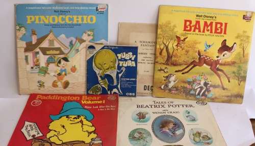 Set of 6 Classic childrens LPs