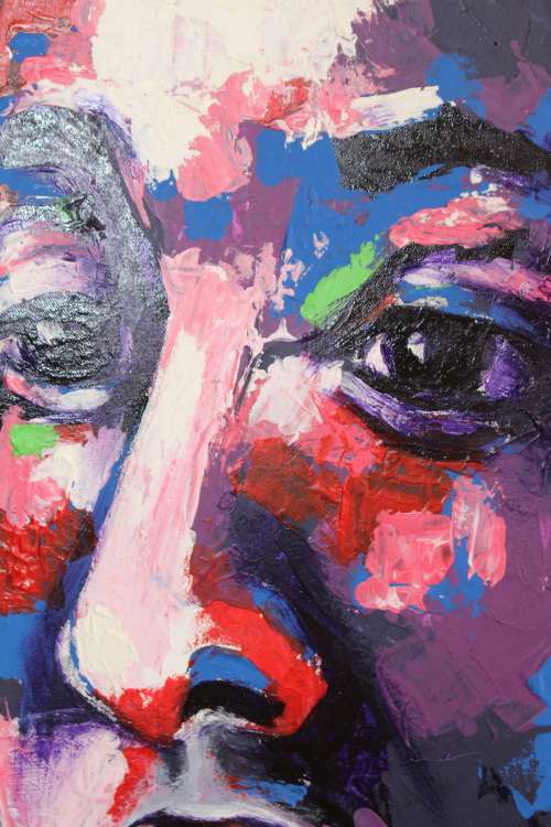 Original Oil on Canvas By South African Investment Artist Thabiso Dikamela 60cm x 80cm
