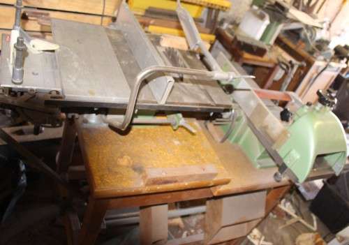 INCA.Table saw, Edge plainer & jointer, thicknesser planer & mortise table +extra parts +booklets