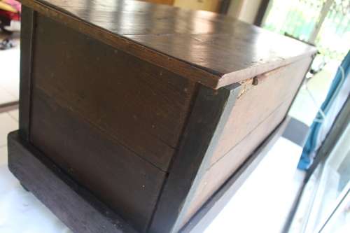 250+ year old 18th century Hand carved French oak Coffer with spectcular mermaid motifs, 112cmx49x54