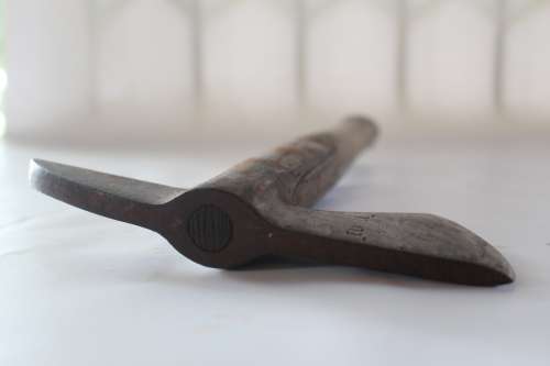 WICKED 1940'S HAND FORGED FIREMAN'S AXE IN BEAUTIFUL CONDITION(PERFECT FOR WARDING OFF LOOTERS)