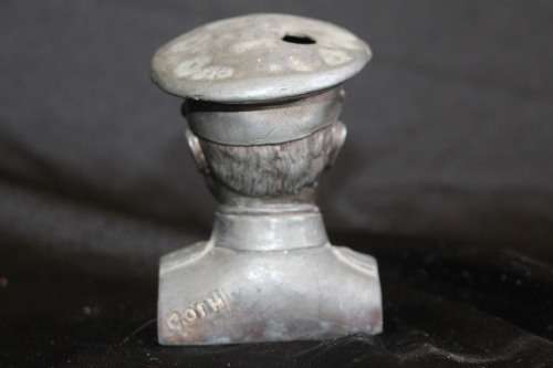 ULTRA RARE BOER WAR ERA SPELTER LEADER BUST OF LORD KITCHENER CIRCA 1890'S SIGNED 9CM TALL