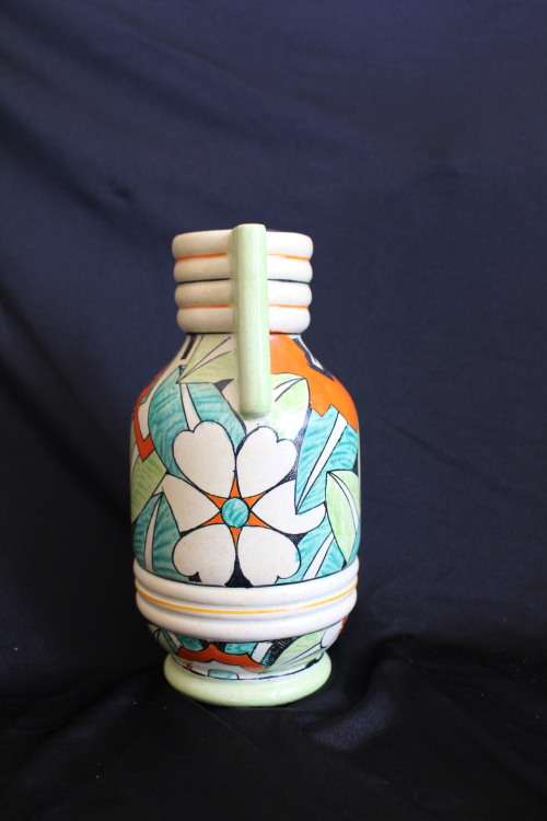 Spectacular 23cm Art Deco, Longton Royal Art Pottery Vase, hand painted circa.1935 very rare example