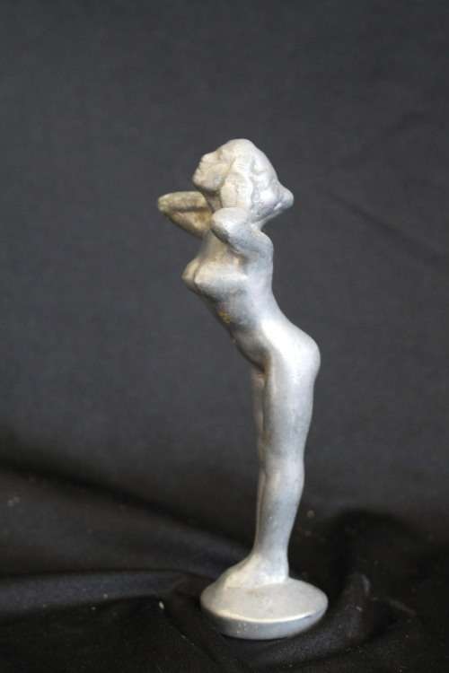 Art Deco solid metal Figural Nude Hood Ornament circa 1920s