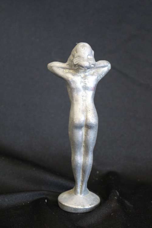 Art Deco solid metal Figural Nude Hood Ornament circa 1920s