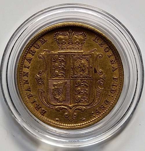 1883 GOLD  HALF SOVEREIGN - QUEEN VICTORIA YOUNGHEAD - FREE POSTNET  COURIER DELIVERY IN RSA