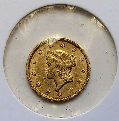 1853 USA GOLD TYPE 1 LIBERTY DOLLAR PHILADELPHIA MINT
