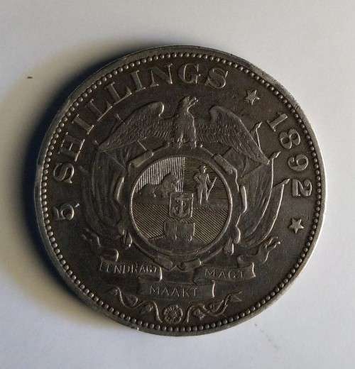 1892 ZAR CROWN (Single Shaft) (5/- Five Shillings)