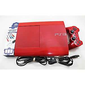 Playstation 3 Slim Red| 12GB Storage| 1 Controller| Free 2015 Game