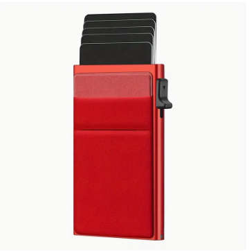1pc Mens Rfid Credit Card Holder smart card holder meteal thin slim pop up Aluminum wallet