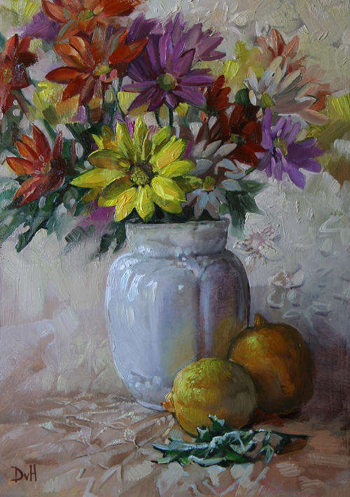 Asters with Lemons